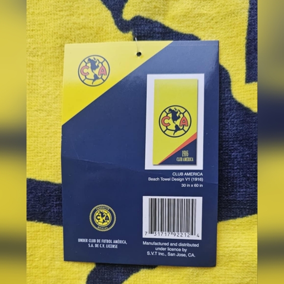 1916 CLUB AMERICA BEACH TOWEL - Picture 2 of 3